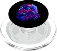 DJ Alien Navidad Divertido Techno Rave EDM Regalo 80s Retro PopSockets PopGrip para MagSafe