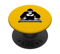 DJ Ape Gorilla Hip Hop - Urban Streetwear EDM y música Dance PopSockets PopGrip Adhesivo