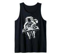 DJ Astronauta, Infinito y más allá, música, diseño Blanco, diversión Camiseta sin Mangas
