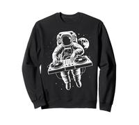 DJ Astronauta, Infinito y más allá, música, diseño Blanco, diversión Sudadera