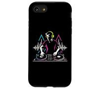 DJ at Turntables Electronic Music EDM Party Clubbing Graphic Carcasa para iPhone SE (2020) / 7/8