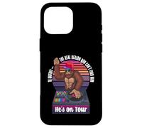DJ Bigfoot Él está de gira Funny Sasquatch Music Lover Carcasa para iPhone 16 Pro Max
