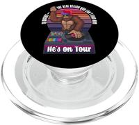 DJ Bigfoot Él está de gira Funny Sasquatch Music Lover PopSockets PopGrip para MagSafe