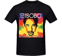 DJ Bobo Planet Colors Custom Design tee Round Neck Unisex Tops Men's 100% Cotton Short-Sleeve T-Shirts XXL