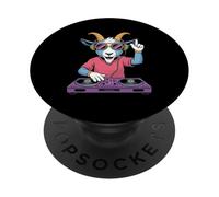Dj Cabra Rave Música Electrónica Party PopSockets PopGrip Adhesivo