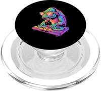 Dj Camaleón Divertido Con Auriculares PopSockets PopGrip para MagSafe