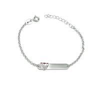 DJ CIUDAD DE JOYAS Esclava Oficial plata escudo color Sevilla FC