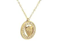 DJ CIUDAD DE JOYAS Gargantilla Sevilla FC plata chapada oro
