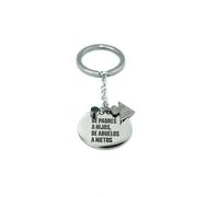 DJ CIUDAD DE JOYAS Llavero Oficial Real Betis acero con piedra verde