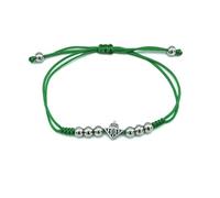DJ CIUDAD DE JOYAS Pulsera Oficial Real Betis acero y macramé