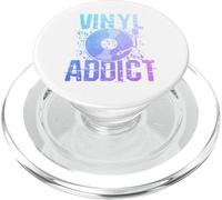 DJ coleccionista de Discos música Vintage Adicto al Vinilo PopSockets PopGrip para MagSafe