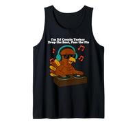 DJ Cousin Turkey Thanksgiving Family Disc Jock Camiseta sin Mangas