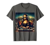 DJ de Mona Lisa Camiseta, Hombre, Asfalto, L