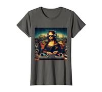 DJ de Mona Lisa Camiseta, Mujer, Asfalto, L