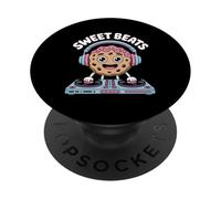Dj De Navidad Sweet Beats Música Divertida PopSockets PopGrip Adhesivo