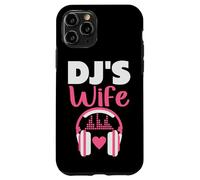 DJ Esposa Auriculares Música Novia Techno Sintetizador Carcasa para iPhone 11 Pro
