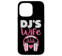 DJ Esposa Auriculares Música Novia Techno Sintetizador Carcasa para iPhone 14 Pro Max