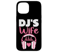DJ Esposa Auriculares Música Novia Techno Sintetizador Carcasa para iPhone 15