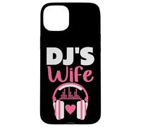 DJ Esposa Auriculares Música Novia Techno Sintetizador Carcasa para iPhone 15 Plus