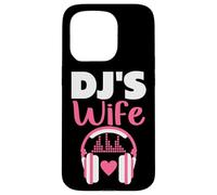 DJ Esposa Auriculares Música Novia Techno Sintetizador Carcasa para iPhone 15 Pro