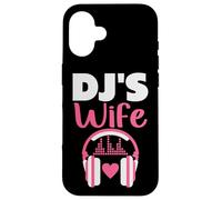 DJ Esposa Auriculares Música Novia Techno Sintetizador Carcasa para iPhone 16