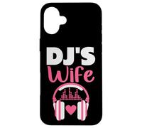 DJ Esposa Auriculares Música Novia Techno Sintetizador Carcasa para iPhone 16 Plus