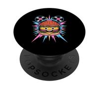 Dj Food Burger Música PopSockets PopGrip Adhesivo