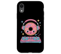 Dj Food Diversión Con Donut Y Música Carcasa para iPhone XR