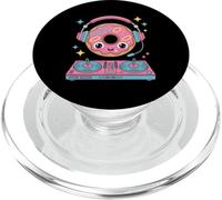 Dj Food Diversión Con Donut Y Música PopSockets PopGrip para MagSafe