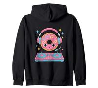 Dj Food Diversión Con Donut Y Música Sudadera con Capucha