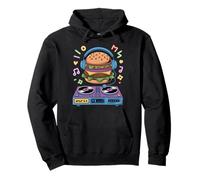 Dj Food Hamburguesa Música Fiesta Hello Mix Sudadera con Capucha