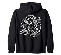 DJ Kawaii Cat Techno, la Linda DJ Sudadera con Capucha