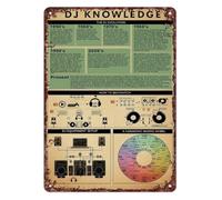 DJ Know How Vintage Tin Aluminum Sign 12x8 Inch