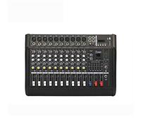 DJ Mixer Profession Powered Mixer 10 canales Bluetooth Power Mixer Efecto de amplificador de banda Con conversión de voltaje 16DSP Soporte de pantalla digital Tarjeta USB/SD 250W Consola