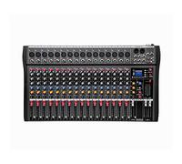 DJ Mixer Profession Powered Mixer Mezclador de 16 canales Stage Performance Karaoke con USB Bluetooth Monitor de efecto de reverberación Sintonizador profesional de 16 canales Compatible co