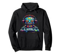 DJ Psychodelic Robot with Headphones Sudadera con Capucha
