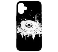 DJ Record Sketch EDM Disc Jockey Carcasa para iPhone 16 Plus