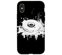 DJ Record Sketch EDM Disc Jockey Carcasa para iPhone X/XS