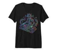 DJ Robot EDM Techno House Music Futurista Divertido Camiseta Premium