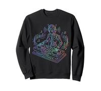 DJ Robot EDM Techno House Music Futurista Divertido Sudadera