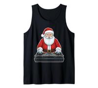 DJ Santa Claus On Decks - Traje de Fiesta de Navidad Camiseta sin Mangas