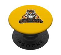 DJ Tiger Gafas de Sol - Urban Streetwear Dance Music PopSockets PopGrip Adhesivo