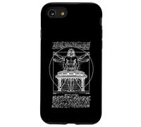 DJ Turntable Hombre Vitruvio Leonardo Da Vinci Club Music Carcasa para iPhone SE (2020) / 7 / 8