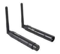 DJ Wireless Transmisor & Receptor, 2.4G 400m de Largo Alcance con 126 Canales y 7 Grupos de Identificación, Controlador de Iluminación de DJ para Luces de Etapa y Eventos (Enchufe de la UE)