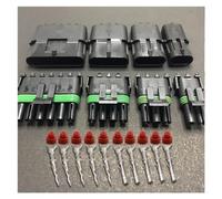 Dj3021y-2.5 Automobile Cable Sealing 1p2p3p4p6p Motorcycle Harness Waterproof Connector Male And Female Terminal Sheath (Color : 3p, Size : 5sets)