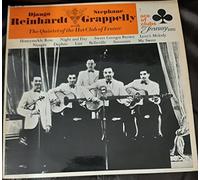 DJANGO REINHARDT, STEPHANE GRAPPELLY WITH THE QUINTET OF THE HOT CLUB OF FRANCE - DJANGO REINHARDT, STEPHANE GRAPPELLY WITH THE QUINTET OF THE HOT CLUB FRANCE django reinhardt, stephane grappelly with the quintet of the hot club france, ACL 1158, Signed by Stephane Grappelly on the back of sleeve