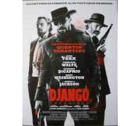 Django Unchained - Póster de cinema, color rojo (53 x 40 cm)