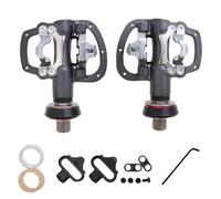 DJC - Pedal de bicicleta de liberación rápida R120B QRD QRD3 Pedal de bicicleta de montaña y carretera MTB con tacos de rodamiento autobloqueante, pedales ultraligeros, color gris