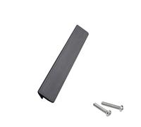 DJCYGG 1 Piezas Tirador para Muebles,Manija de Gabinete Moderno,Aleación de aluminio,Tiradores para Cajón,Armario,Mueble de Cocina,Baño,Dormitorio y Oficina,con Tornillos (Longitud 80mm,Negro)
