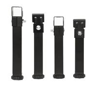 DJCYGG 4X Patas de Cama Ajustables,Patas Retráctiles para Muebles,Pies para Somier de Metal,Soporte de Lamas,Apoyo para Marco/Listones Centrales,Sin Taladrar (25cm)